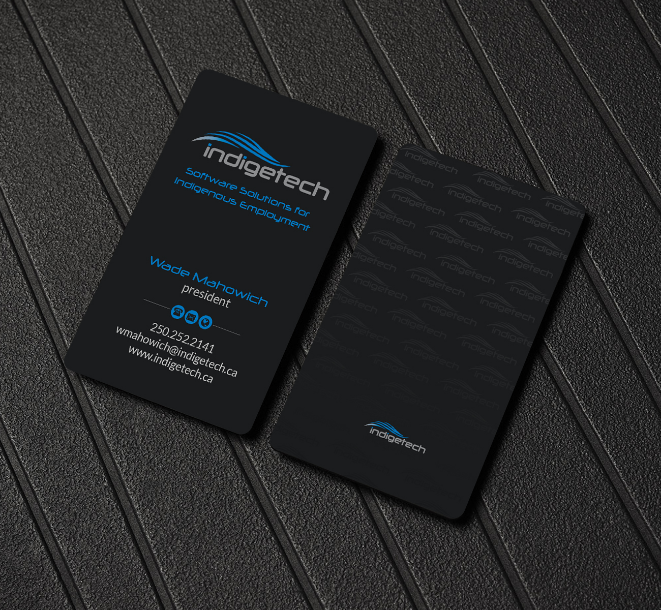 Business Card Design by Creations Box 2015 for indigetech software inc. | Design #21390626