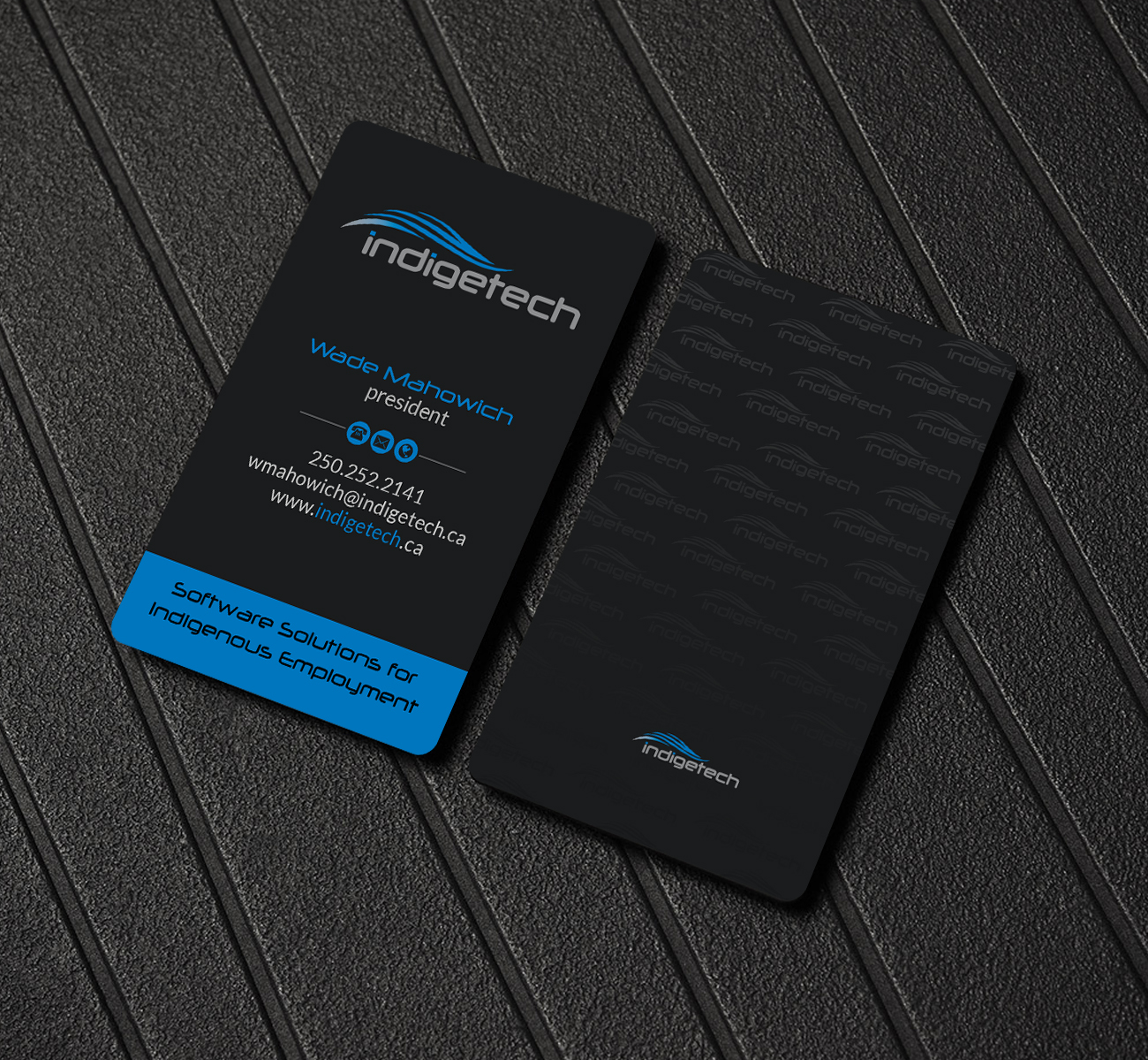 Business Card Design by Creations Box 2015 for indigetech software inc. | Design #21390627