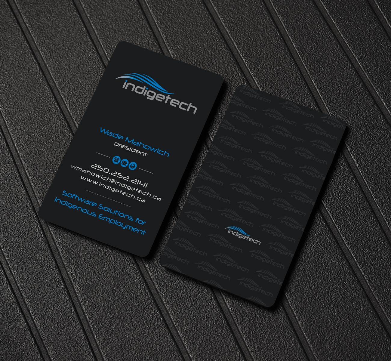 Business Card Design by Creations Box 2015 for indigetech software inc. | Design #21398453