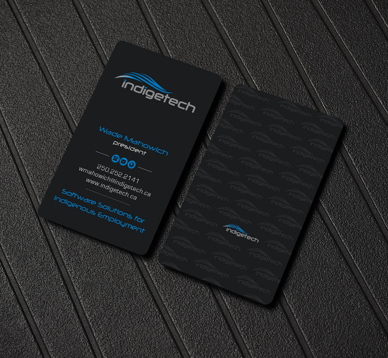 Business Card Design by Creations Box 2015 for indigetech software inc. | Design #21398454