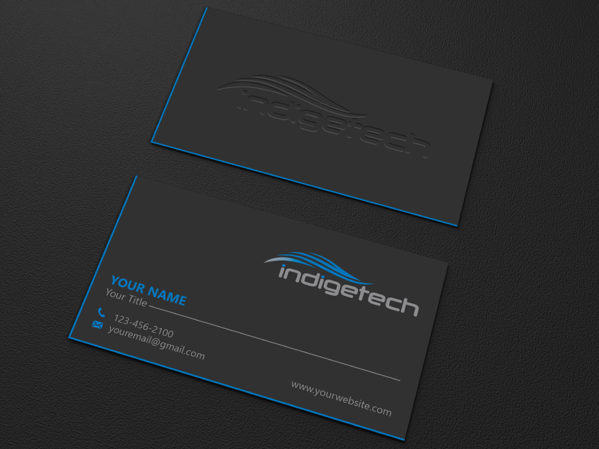 Visitenkarten-Design von LAXMI DESIGNHUB für indigetech software inc. | Design #21371627