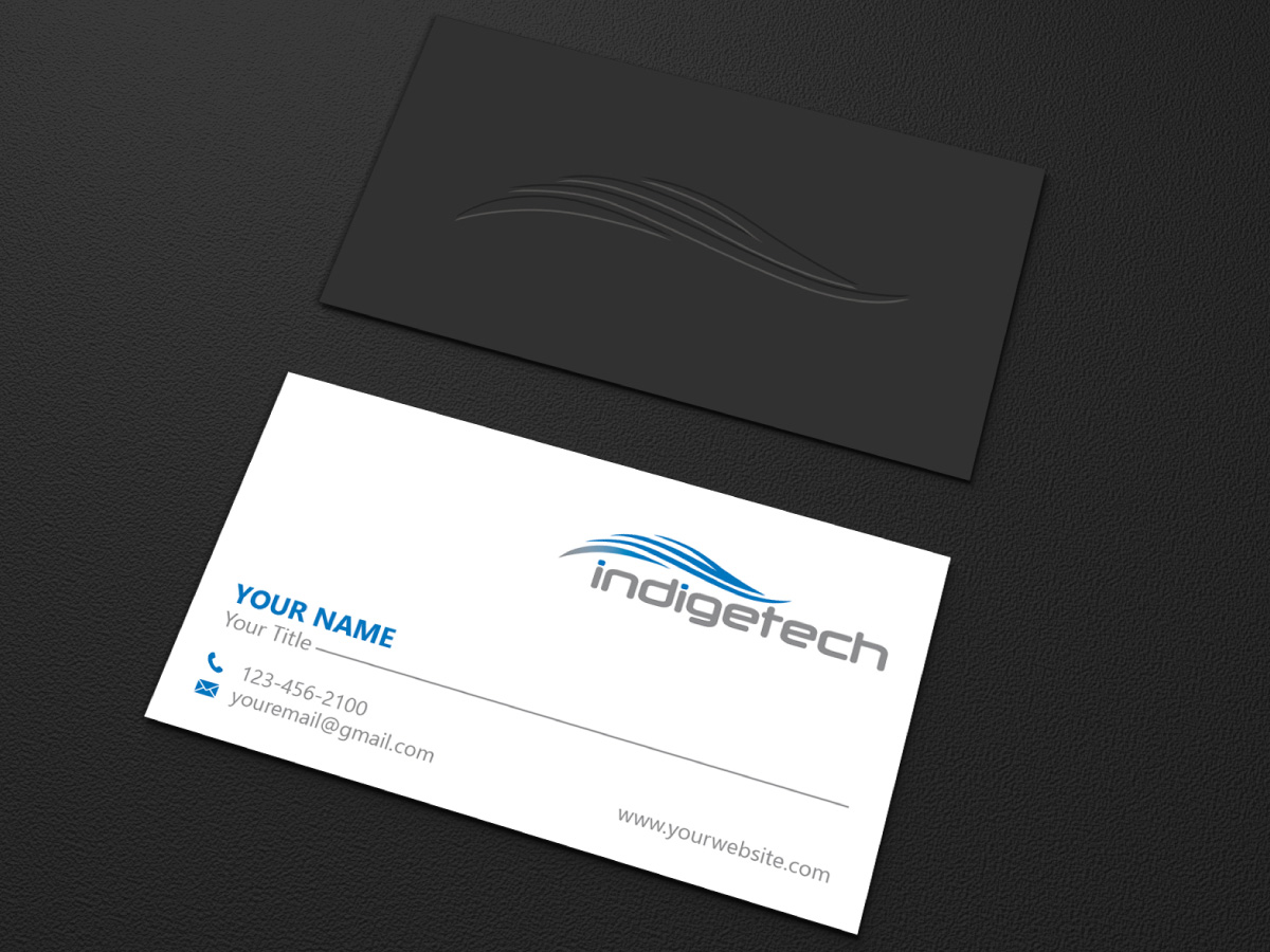 Business Card Design by LAXMI DESIGNHUB for indigetech software inc. | Design #21371629