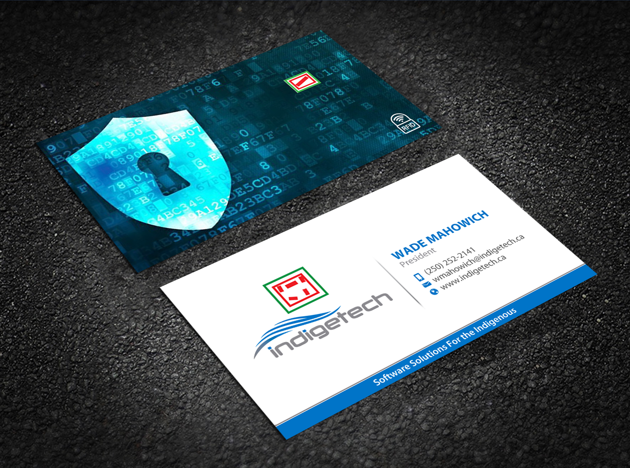 Business Card Design by Brand aid for indigetech software inc. | Design #21376072
