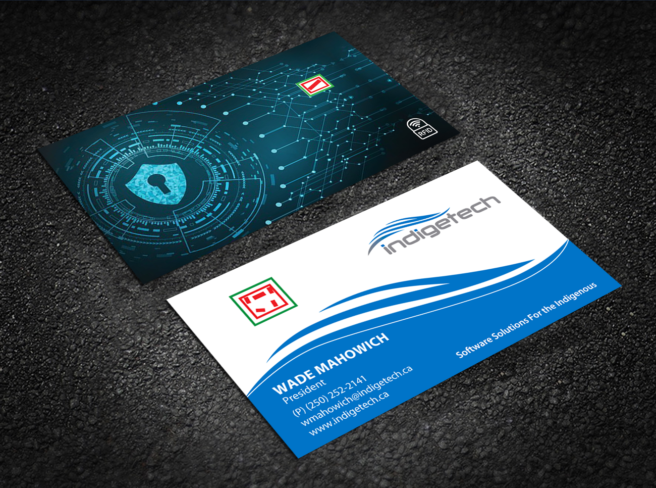 Diseño de Tarjeta de Presentación por Brand aid para indigetech software inc. | Diseño #21376074