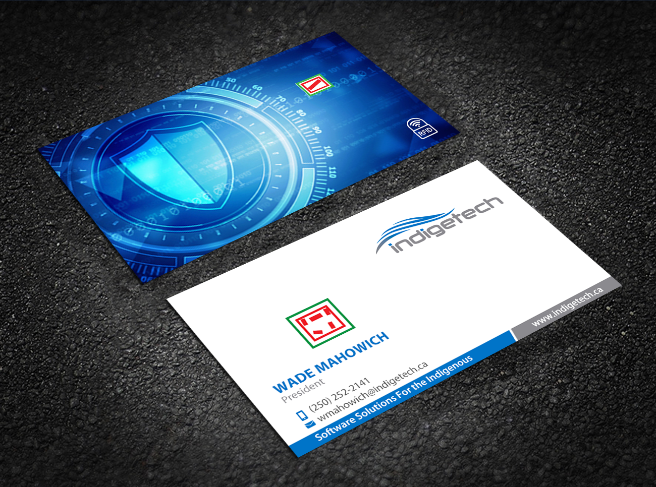 Diseño de Tarjeta de Presentación por Brand aid para indigetech software inc. | Diseño #21376076