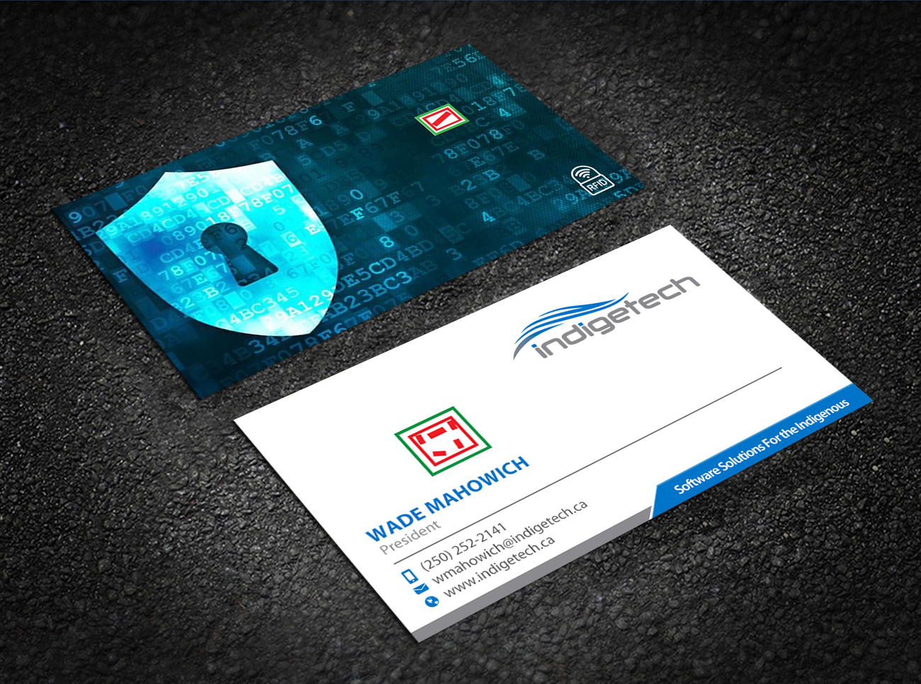 Business Card Design by Brand aid for indigetech software inc. | Design #21376077