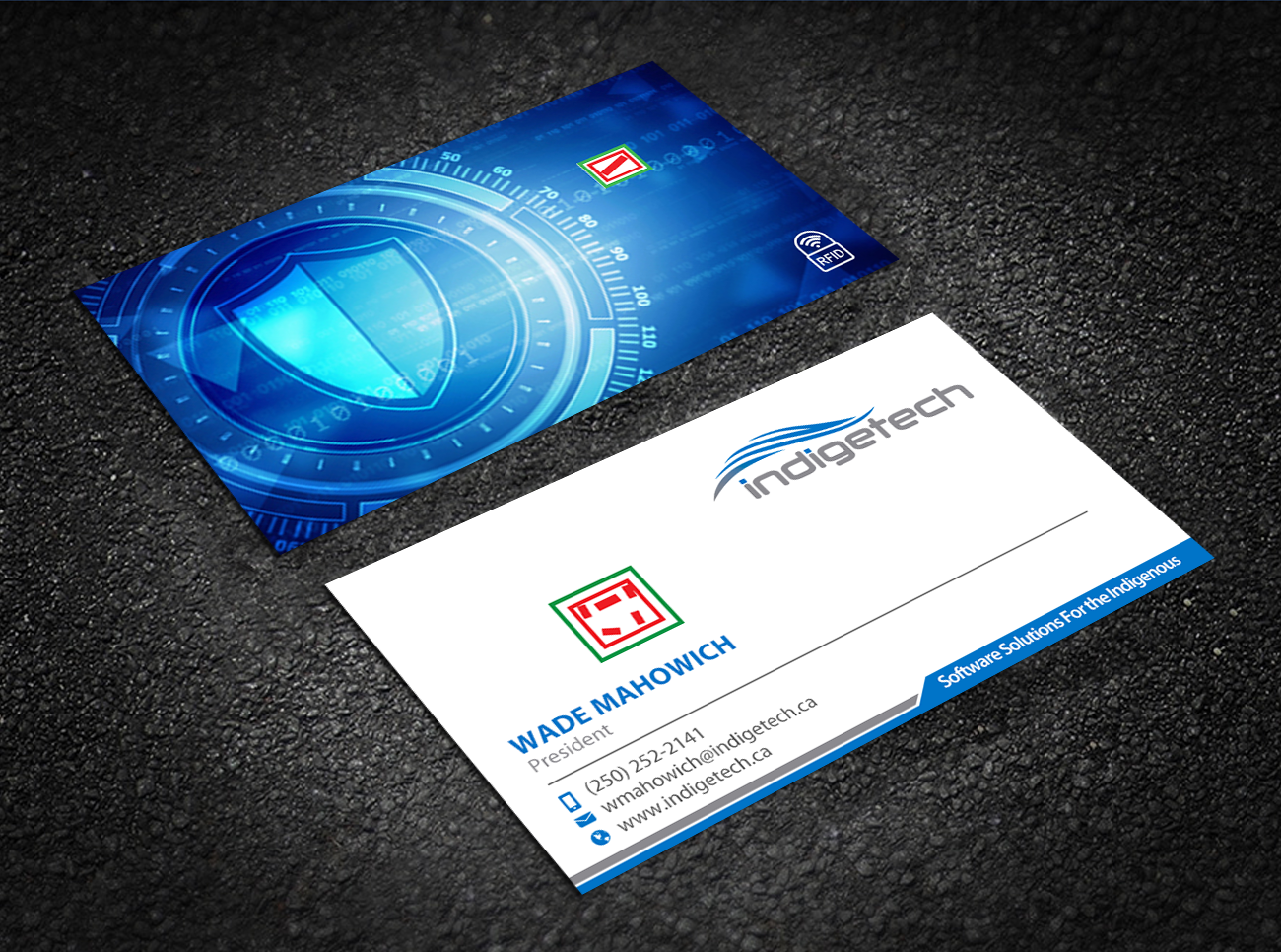 Business Card Design by Brand aid for indigetech software inc. | Design #21376078