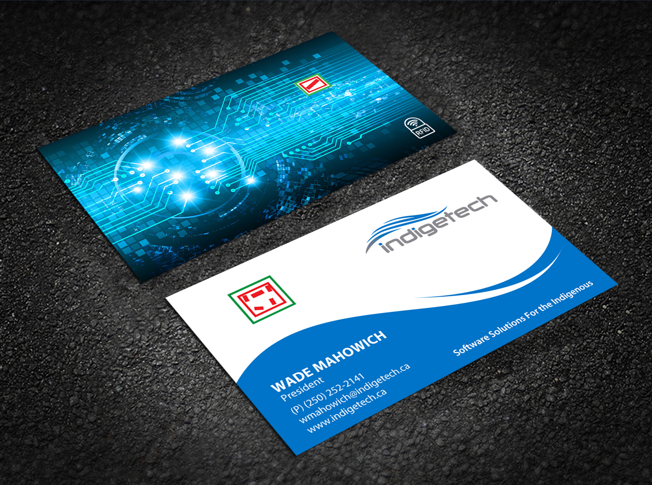 Diseño de Tarjeta de Presentación por Brand aid para indigetech software inc. | Diseño #21376080