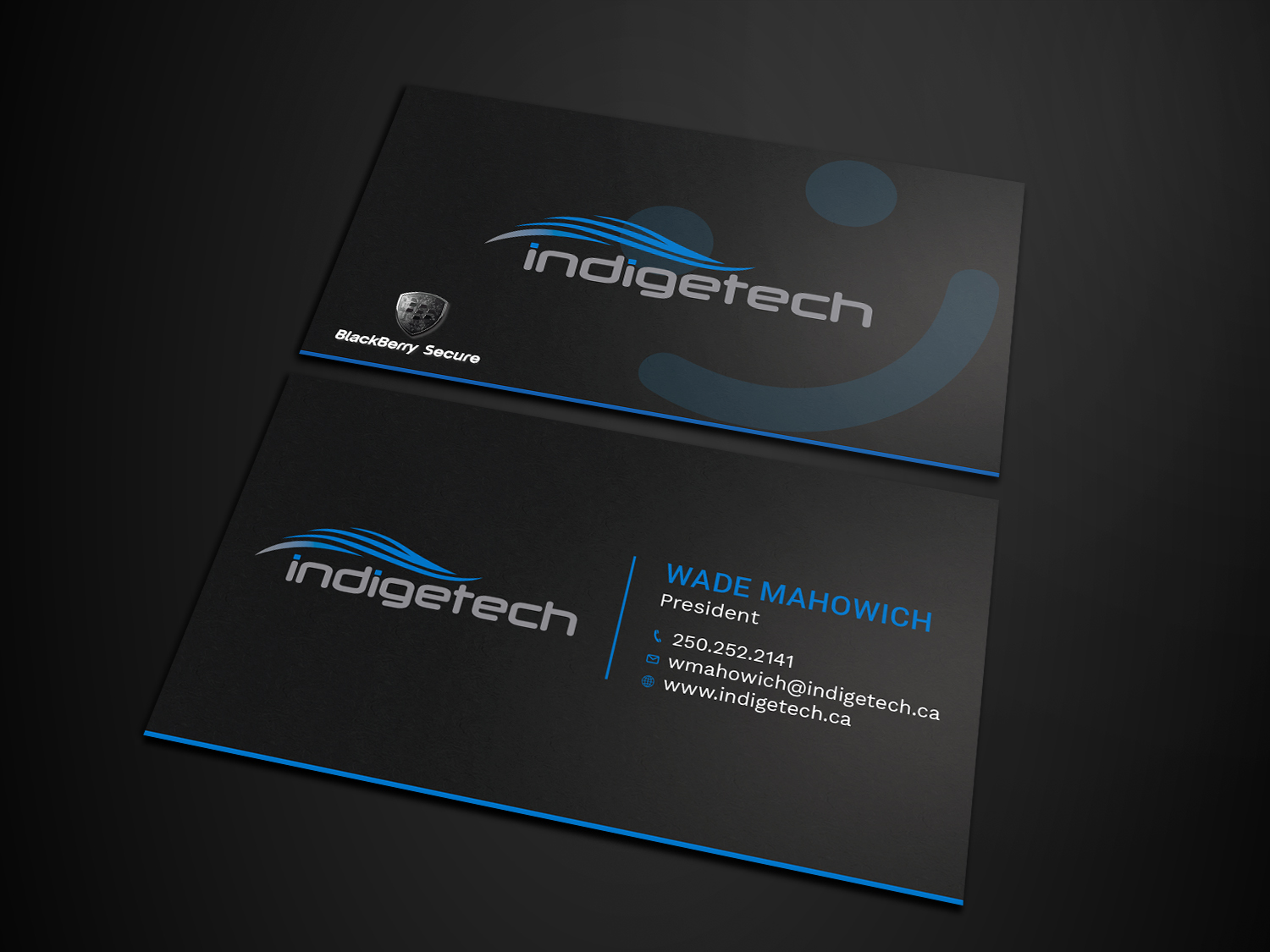 Diseño de Tarjeta de Presentación por Tripti Ranjan Gain para indigetech software inc. | Diseño #21369775