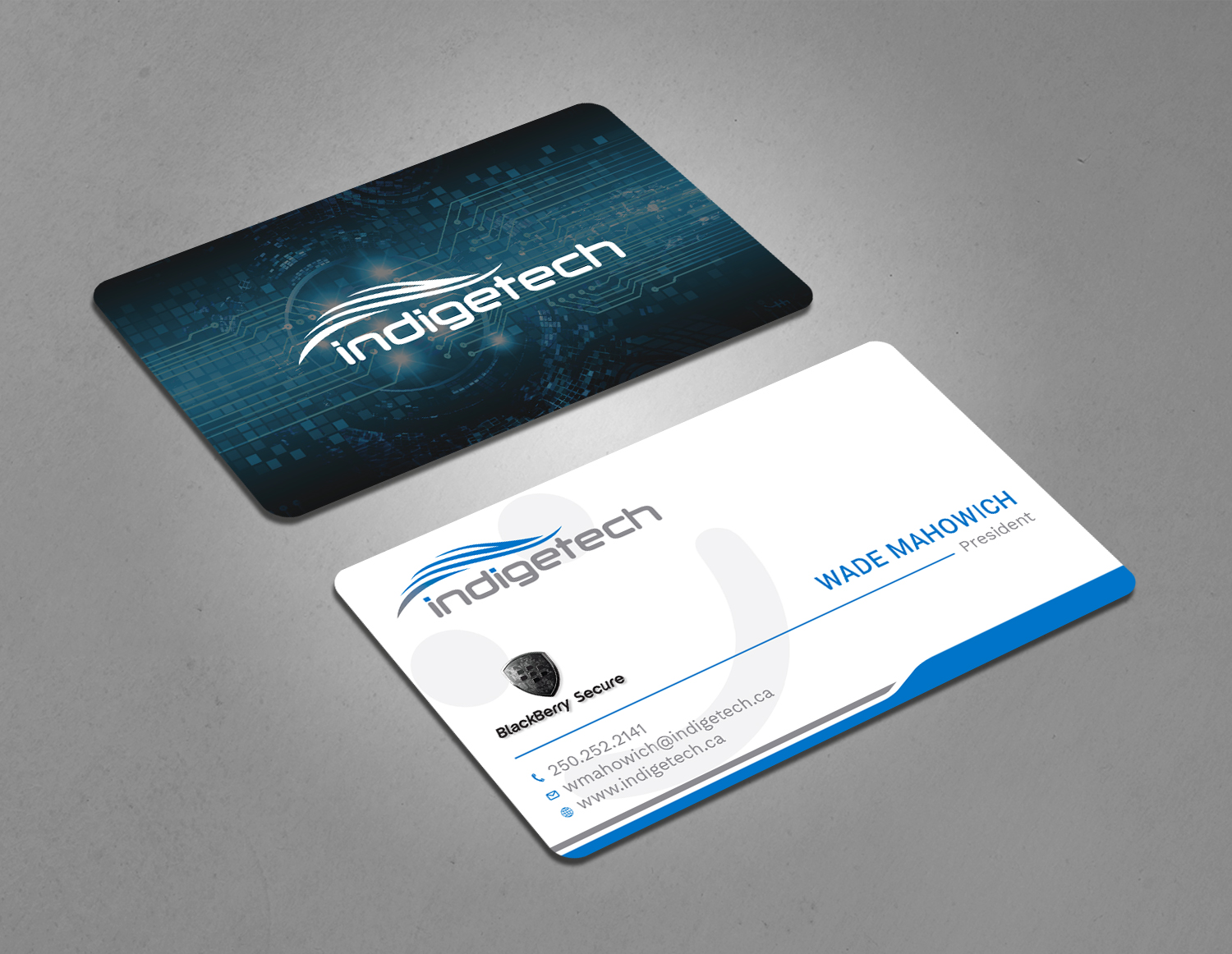 Diseño de Tarjeta de Presentación por Tripti Ranjan Gain para indigetech software inc. | Diseño #21369795