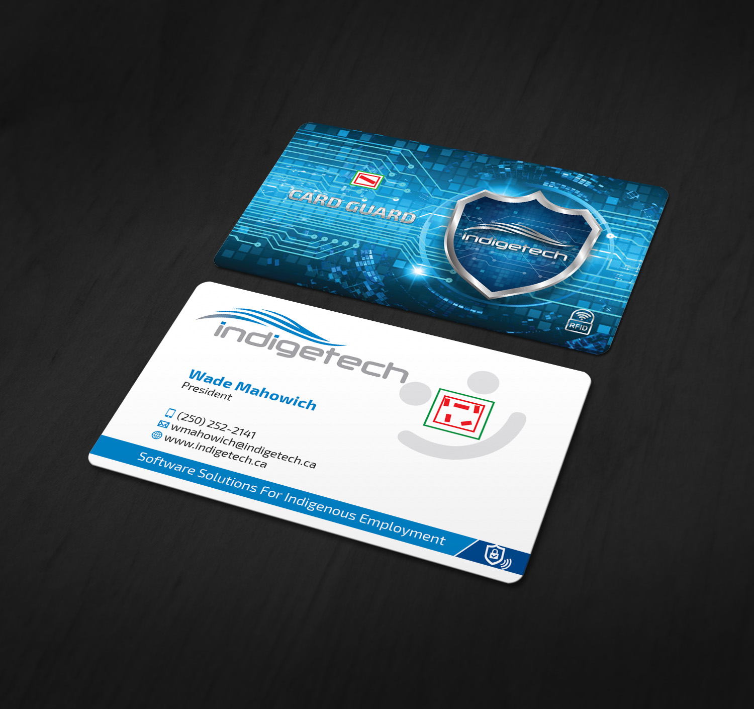 Business Card Design by MDesign for indigetech software inc. | Design #21397045