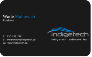 Business Card Design by aristejo14 for indigetech software inc. | Design: #21376188