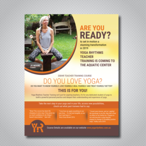 Diseño de Flyer por uk para Yoga Rhythms | Diseño: #21368668
