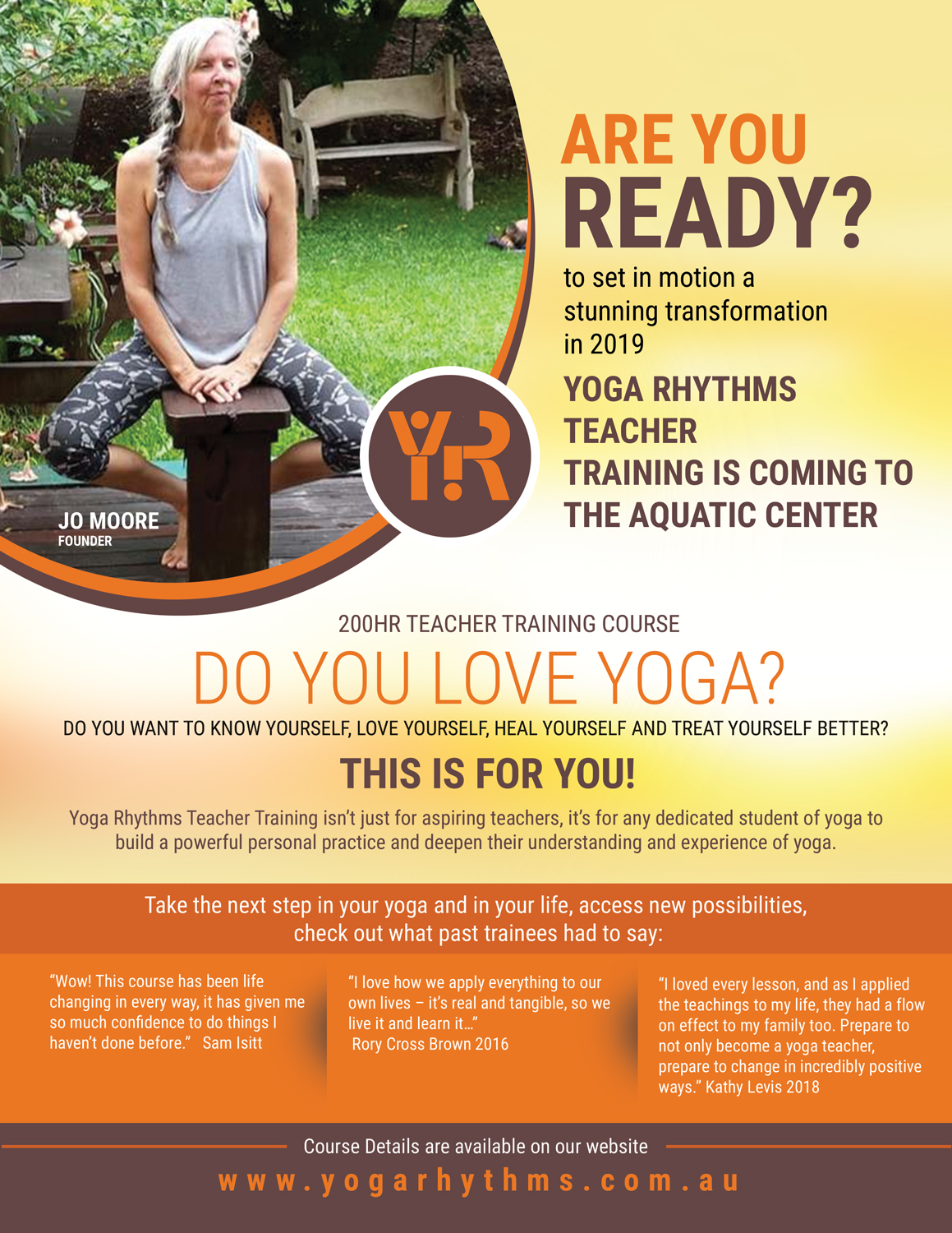 Design de Flyer par uk pour Yoga Rhythms | Design #21368915