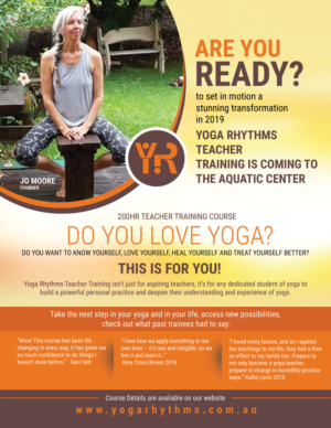 Diseño de Flyer por uk para Yoga Rhythms | Diseño: #21368915