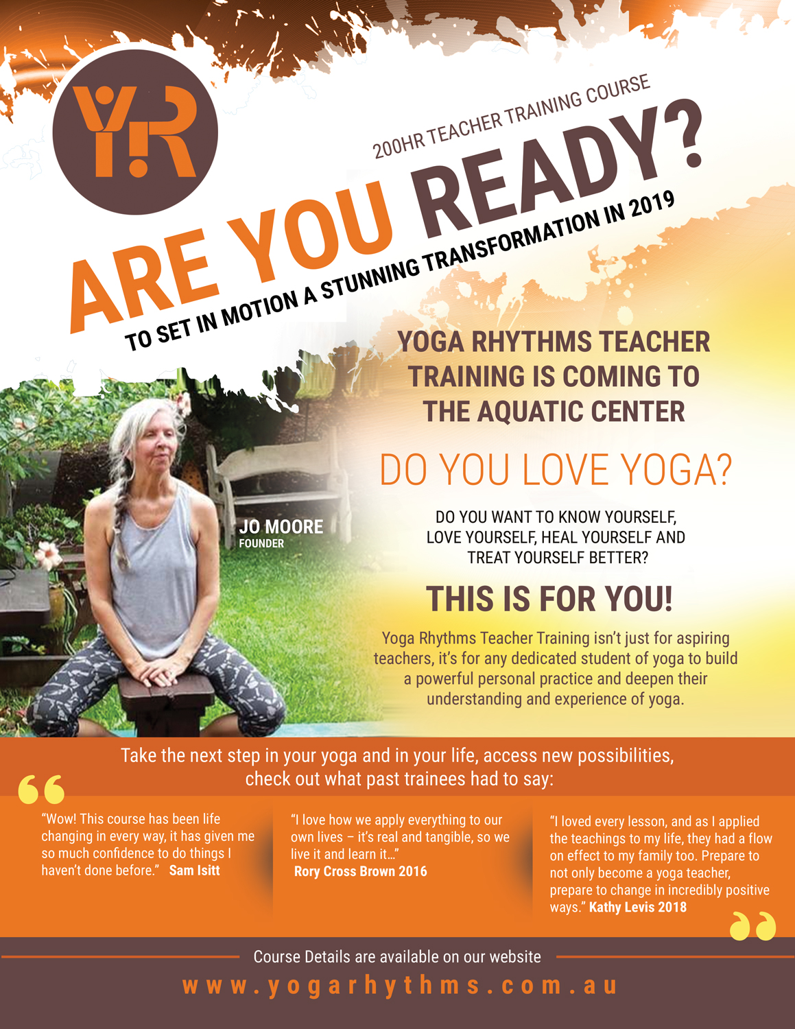Design de Flyer par uk pour Yoga Rhythms | Design #21369019