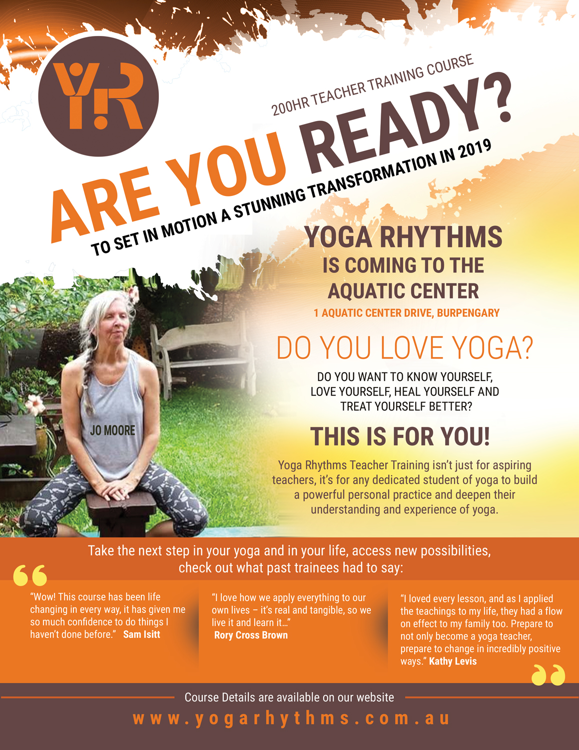 Diseño de Flyer por uk para Yoga Rhythms | Diseño: #21370486