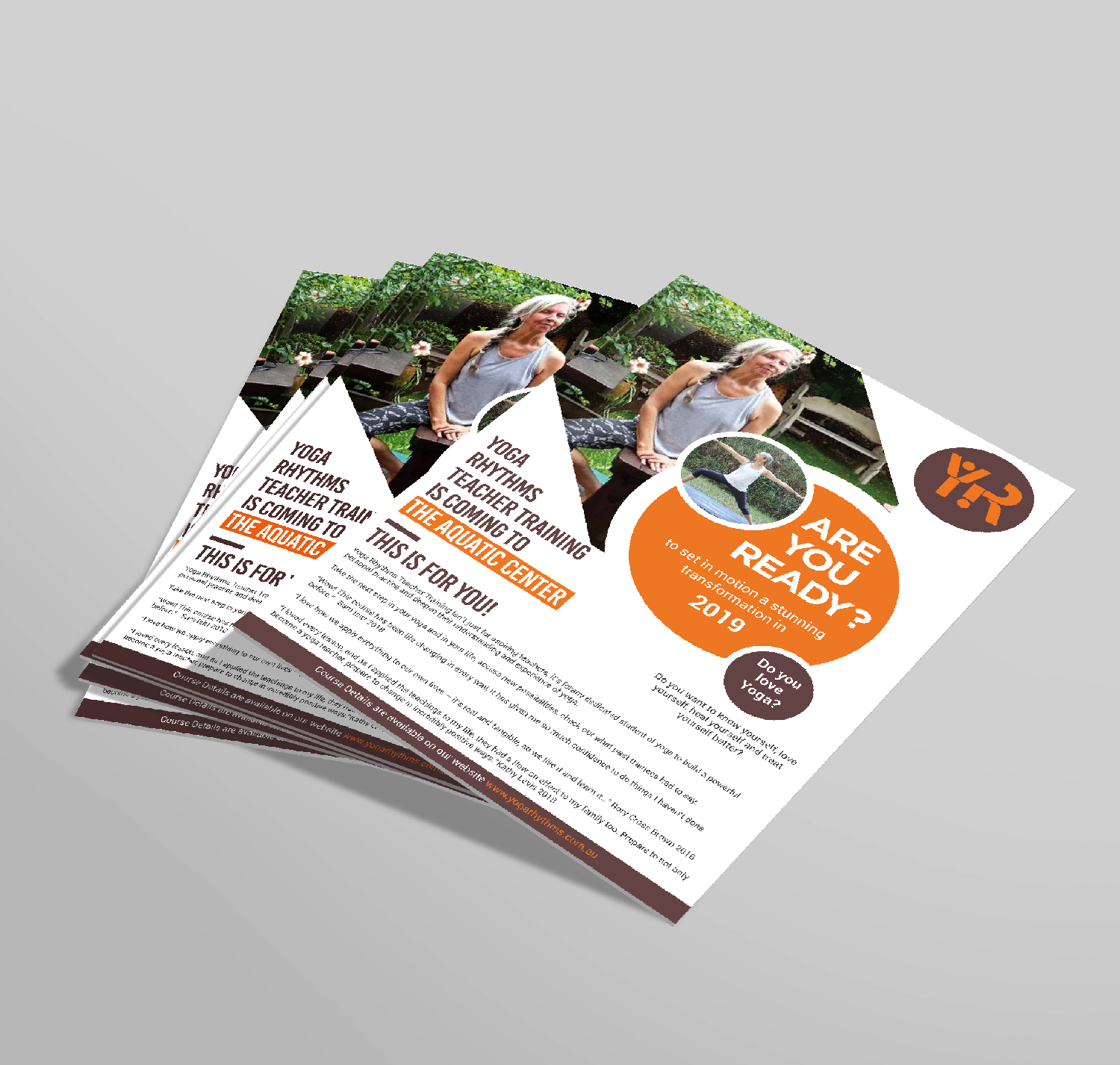 Design de Flyer par highmaxlogodesigns pour Yoga Rhythms | Design #21366491