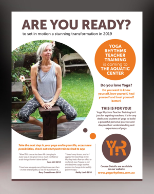 Design de Flyer par rkailas pour Yoga Rhythms | Design #21369254
