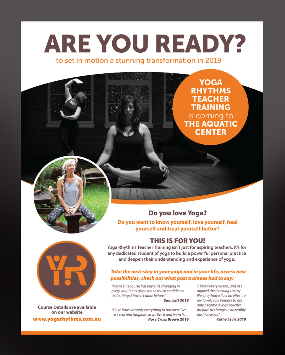 Flyer-Design von rkailas für Yoga Rhythms | Design #21370036