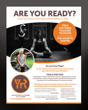 Diseño de Flyer por rkailas para Yoga Rhythms | Diseño: #21370036