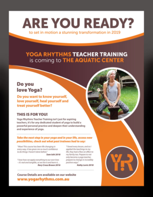 Diseño de Flyer por rkailas para Yoga Rhythms | Diseño: #21370042