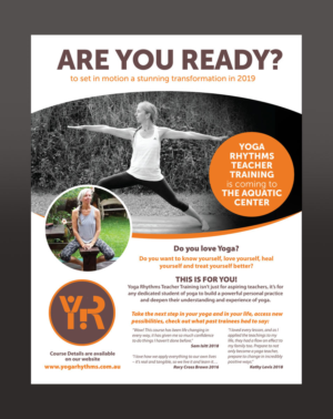 Diseño de Flyer por rkailas para Yoga Rhythms | Diseño: #21370463