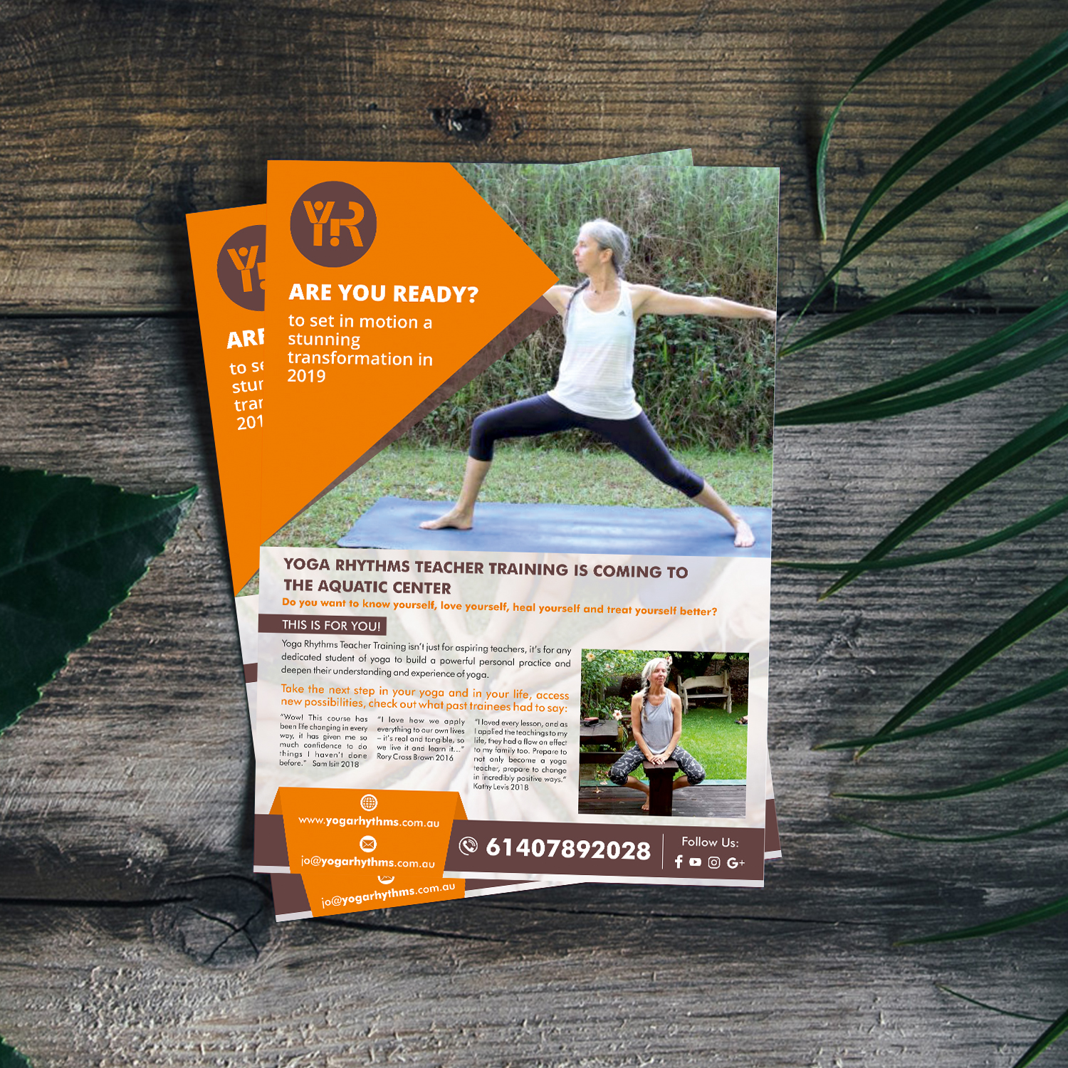 Flyer-Design von ecorokerz für Yoga Rhythms | Design #21369014