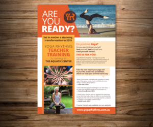 Yoga Shool offering Teacher Training in a new venue | Diseño de Flyer por Designermilk