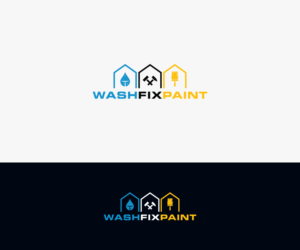 WashFixPaint | Logo Design by Kiran