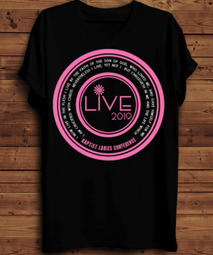 Ladies Conference LIVE feminine pretty t shirt design logo | T-Shirt-Design von creative gravity
