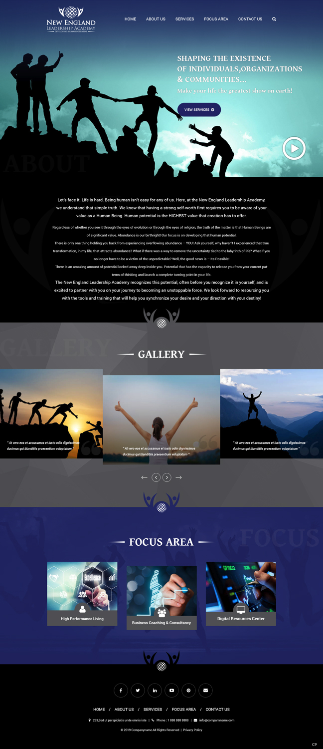 Design Wordpress par pb pour New England Leadership Academy | Design #21372551