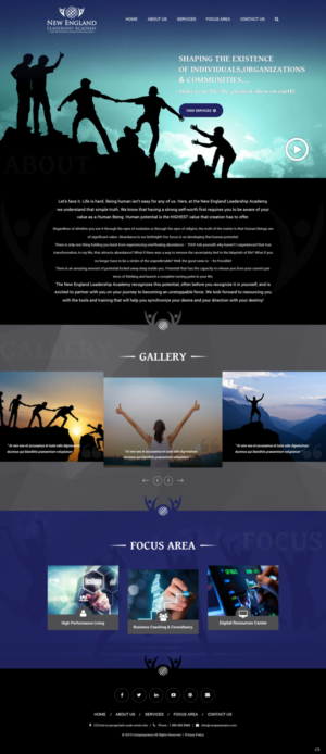 Wordpress Design by pb for New England Leadership Academy | Design: #21372551