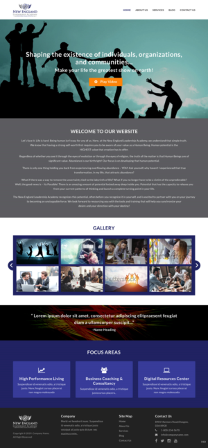 Wordpress Design by pb for New England Leadership Academy | Design: #21372556