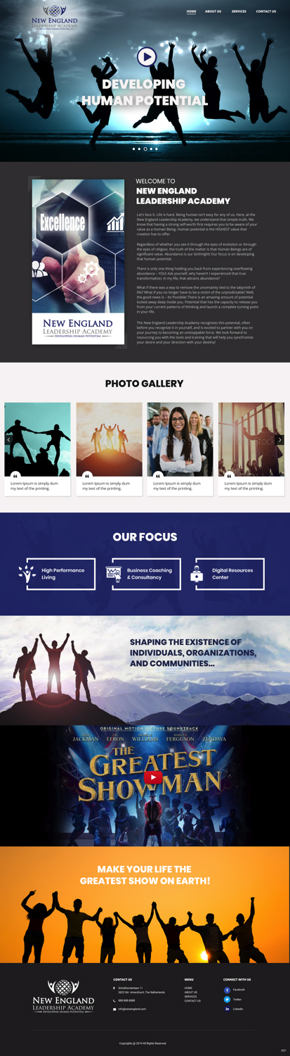 Design Wordpress par pb pour New England Leadership Academy | Design #21372558