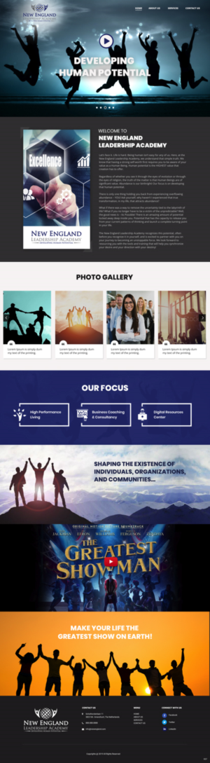 Wordpress Design by pb for New England Leadership Academy | Design: #21372558