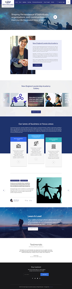 Diseño Wordpress por Da Miracle para New England Leadership Academy | Diseño #21386327