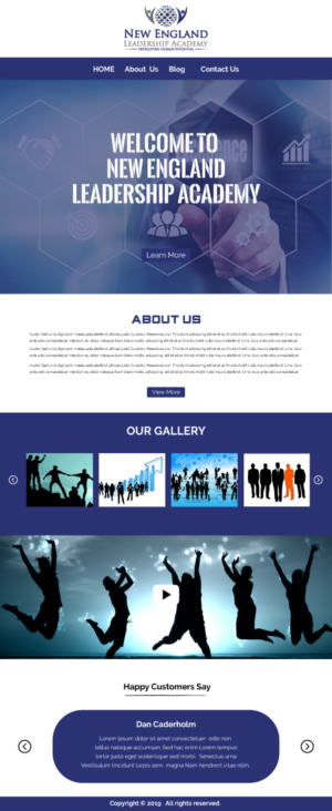 Diseño Wordpress por I P Design para New England Leadership Academy | Diseño #21386885