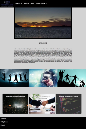 Diseño Wordpress por ArsDesign para New England Leadership Academy | Diseño #21403723