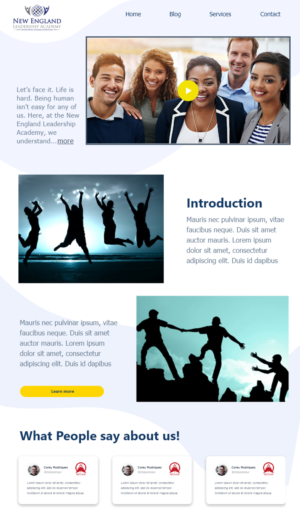 Wordpress Design by Bharat Sati for New England Leadership Academy | Design: #21374177