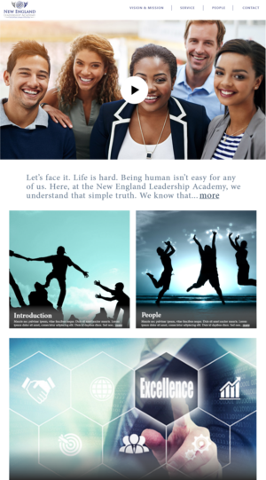 Wordpress Design by Bharat Sati for New England Leadership Academy | Design: #21374660