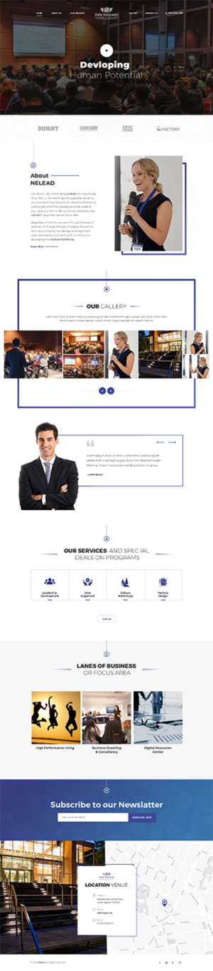 Diseño Wordpress por Tushar 14 para New England Leadership Academy | Diseño #21375695