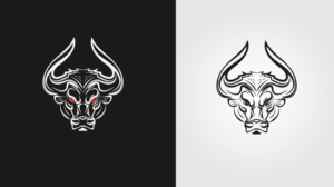 Hat Country Apparel Logo with full face bull and a very edgy look. Almost like a tattoo  | Grafik-Design von hirundo.design