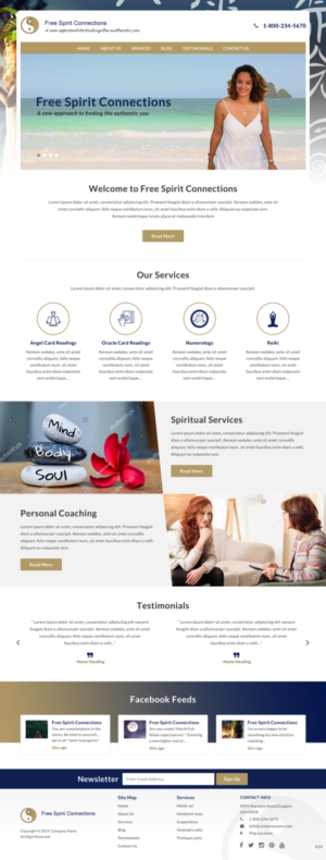 Web Design by pb for Free Spirit Connections | Design: #21372563