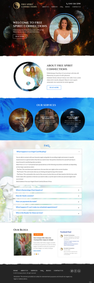 Web Design by pb for Free Spirit Connections | Design: #21372565