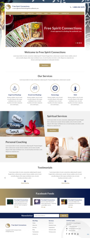 Web Design by pb for Free Spirit Connections | Design: #21372566