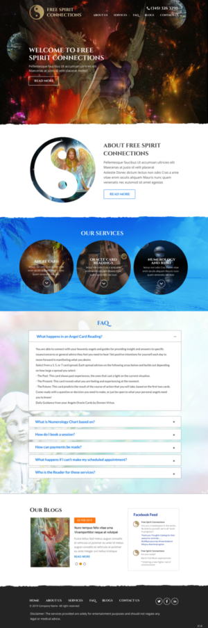 Web Design by pb for Free Spirit Connections | Design: #21372567