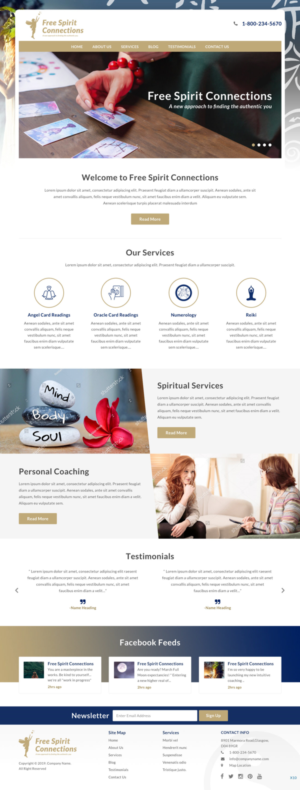 Web Design by pb for Free Spirit Connections | Design: #21378638