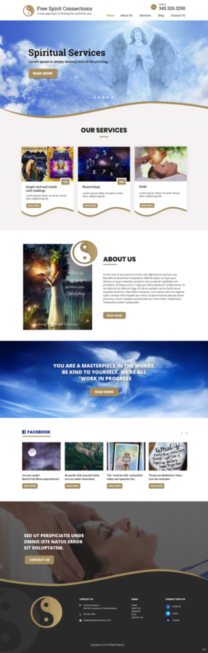 Web Design by pb for Free Spirit Connections | Design: #21378640