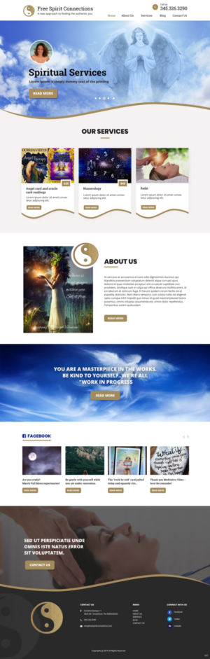 Web Design by pb for Free Spirit Connections | Design: #21378641